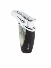 Vector Volt - Single Jet Cigar Lighter - Black Crackle Finish - New