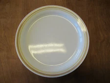 Corelle ALMOND Rim Dinner Plate 10 1/4" Yellow Almond Bands 1 ea   4 available
