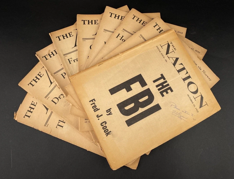 The Nation WWII Magazine Lot 1941–1942 Politics & War Coverage 9 Issue Lot Foto 2 de 4