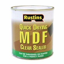Clear MDF Sealer Rustins Quick Dry 1 Litre Can be Painted or Varnished after Use