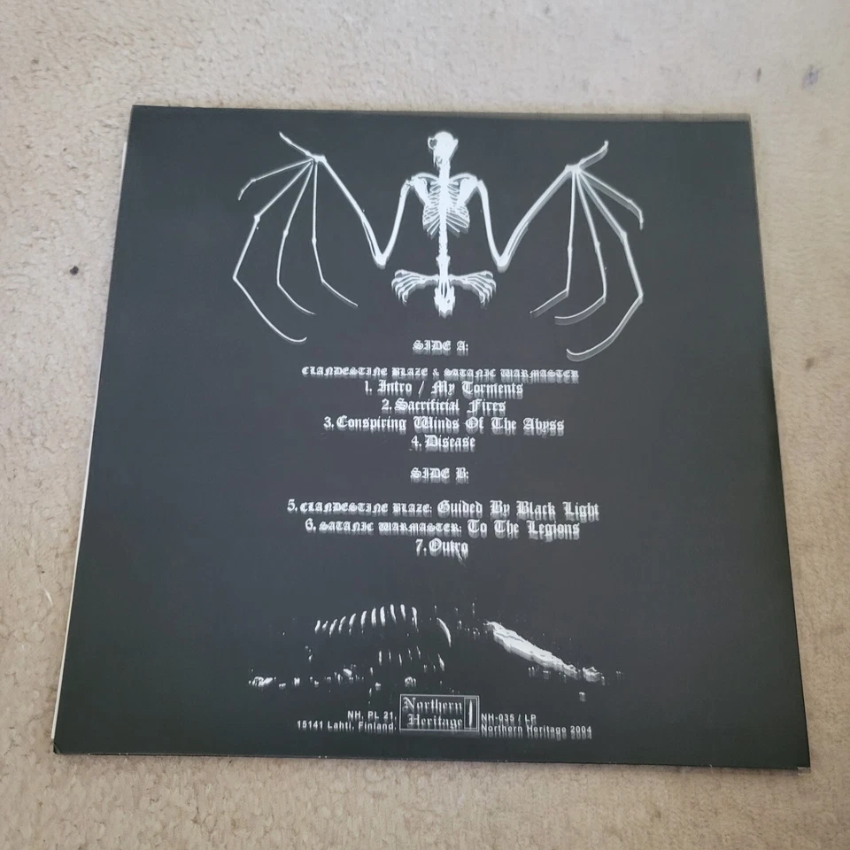 Satanic Warmaster Clandestine Blaze OG LP mutiilation behexen impaled nazarene  - Image 3 of 3