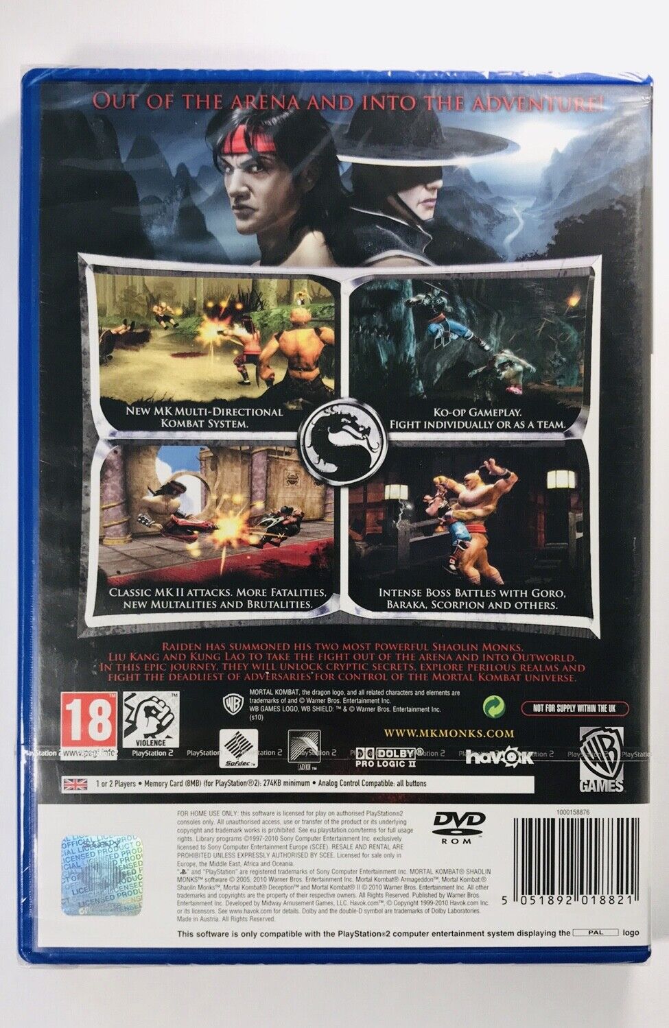 Jurus Mortal Kombat Shaolin Monks PS2