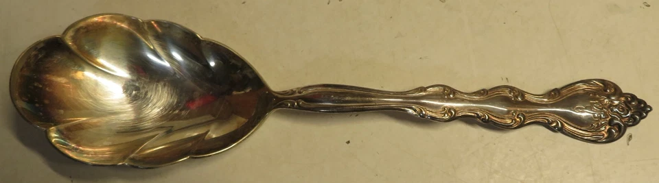 Cazuela INTERNATIONAL Interlude Silverplate 1971 carcasa sólida cuchara para servir Lg Foto 2 de 4