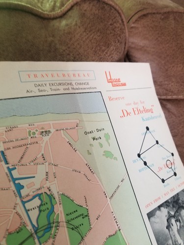MAP OF THE City of the Hague Lissone-Lindeman vintage tourist map see pictures - Picture 4 of 10
