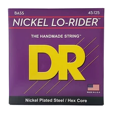 DR Strings NICKEL LO-RIDER Bass Strings: 5-String Medium 45-125 [NMH5-45]