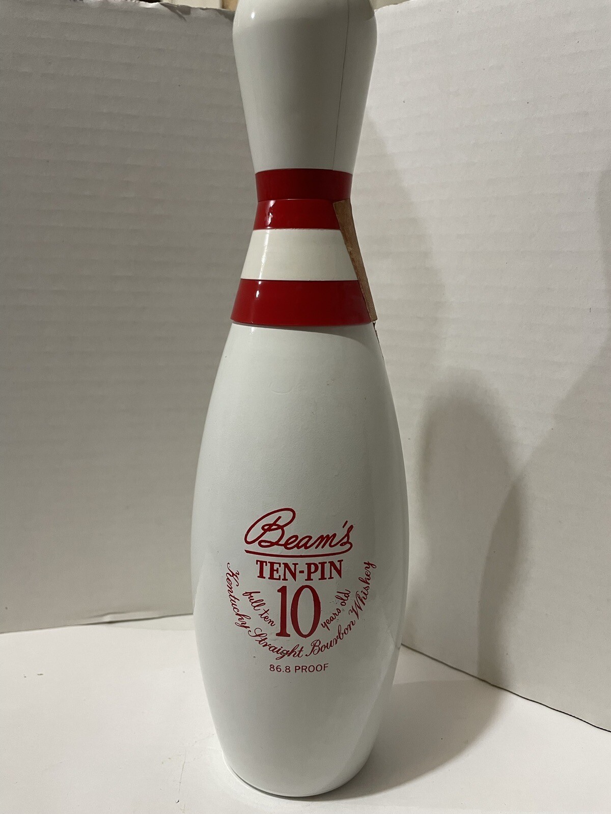 Vintage Beam's JIM BEAM TenPin 10 Whiskey BOWLING PIN EMPTY Liquor