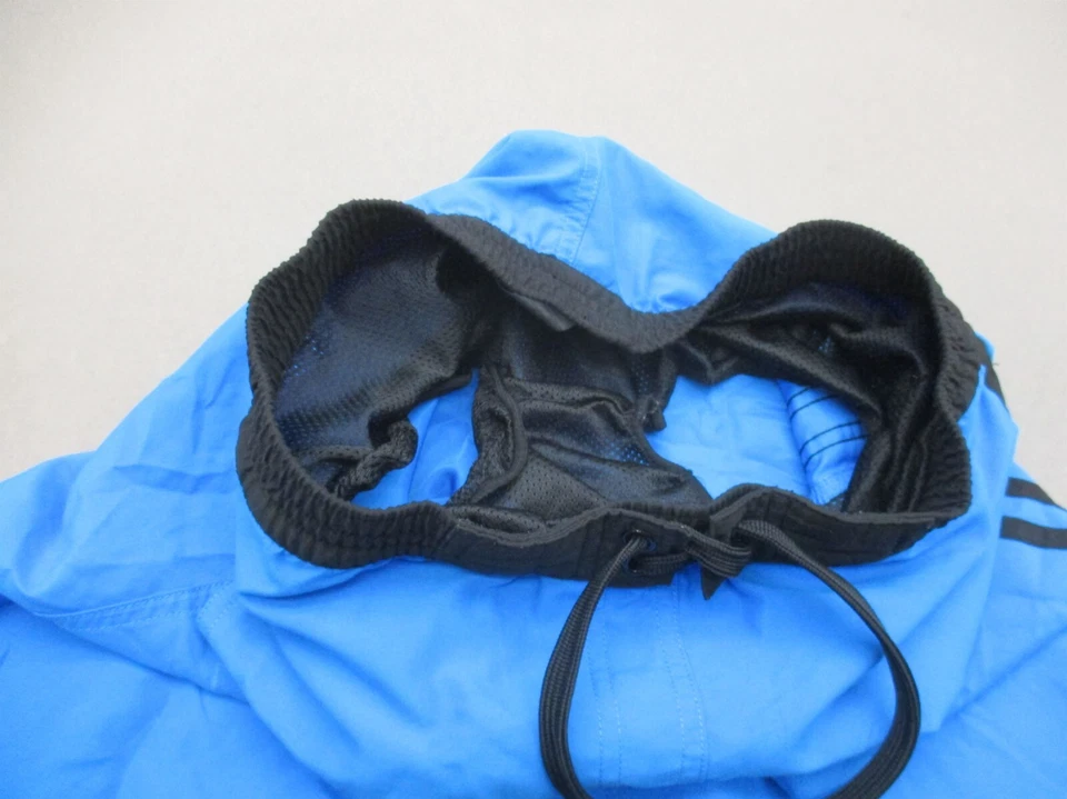 ADIDAS Size M Boy Blue Stretch Waist Pocket Drawstring Lined Swimming Shorts 822 - Image 4 of 4