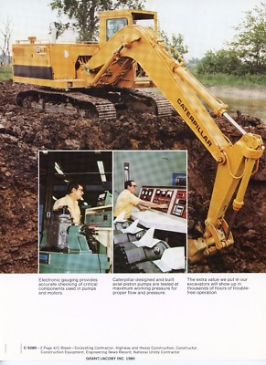Caterpillar Tractor Co. Two Page Magazine Ad, 215, 225, 235, 245 Quality # 2
