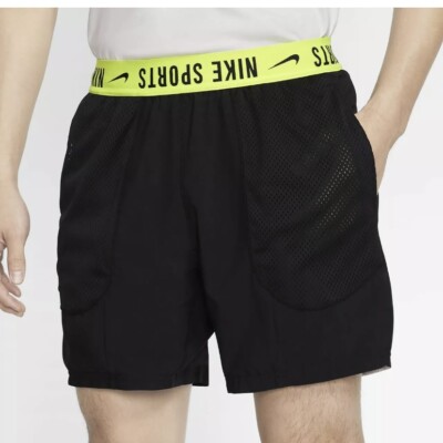 Nike NSW Men's Reversible Gym Shorts Extra Large XL Black White