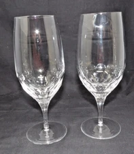 2 Miller Rogaska Crystal Tuscany 16oz Ice Tea Glasses 8 1/4"