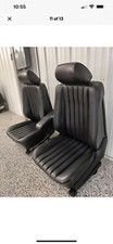 Mercedes W201 190 E 190e 190d 1993 Mb Tex Black Power Front Seats Lr Mint