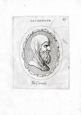 Rare Antique Print-PRIEST-PORTRAIT-Pl. 29-Agostini-Battista-1657