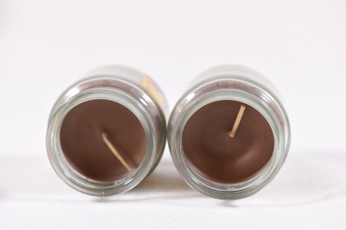 2 Small Mr. Goodbar Chocolate Bar Scented Candle Hersheys Glass Jar Brown Wax - 第 2/3 張圖片