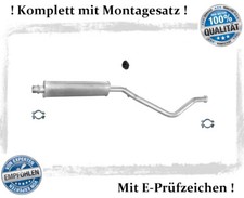 Mittelschalldämpfer für Peugeot 307 / CC 2.0 16V Auspuff Mitteltopf Montagesatz