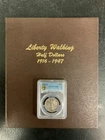 Walking Liberty Half Dollar FULL SET!! With graded 1921D in Dansco Album