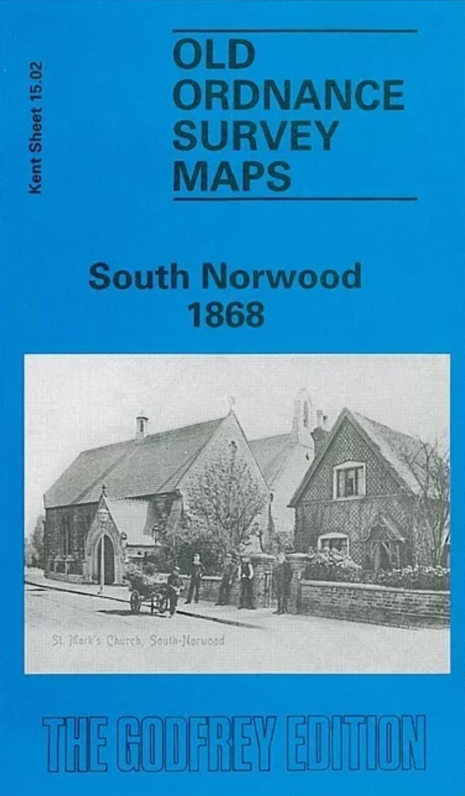MAP OF South Norwood 1868  Kent Sheet 15.02 by Ruth Trevan NEW