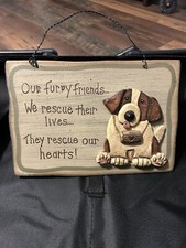 Adorable 3-D Dog Plaque