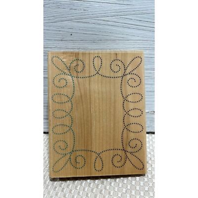 Frame / Border  Dotted Design Rubber Stamp  Stampendous  (R087)