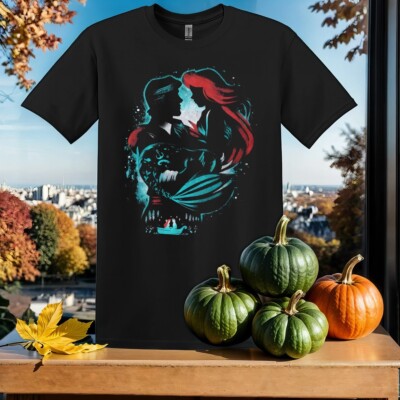Retro Disney Die kleine Meerjungfrau T-Shirt T Shirt Herren Damen Unisex Tshirt SY620