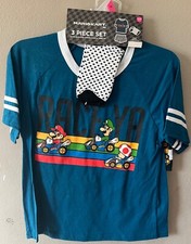 NINTENDO MARIO KART 2 PIECE PAJAMAS WOMENS SIZE XS