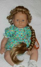 Monique SAMANTHA Doll Wig 14/15" Runs Small Strawberry Modacrylic Hair 37.96