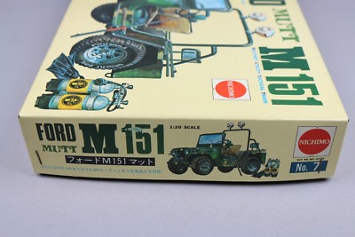 Maquette Nichimo 1/20 Ford Mutt M151 Militaire – Contenu Neuf (boîte Abîmée)