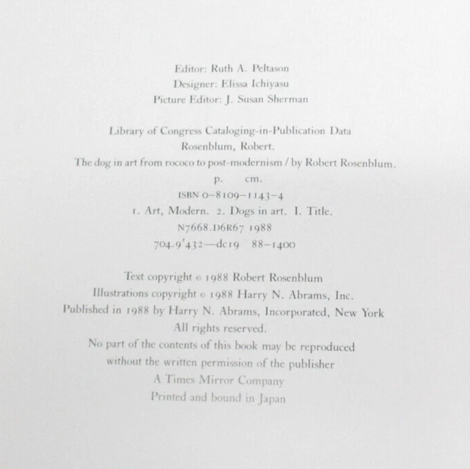 The Dog in Art From Rococo to Post Modernism, Hardcover, Robert Rosenblum, Nice! Foto 4 de 4