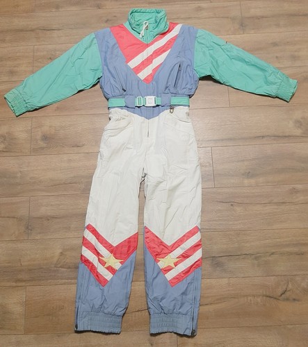 Traje de esquí Bogner REVERSIBLE para mujer talla 38 Alemania Occidental de una pieza años 80 - Imagen 15 de 23