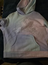 Adidas Multicolor Girls Fleece Hoodie Pullover