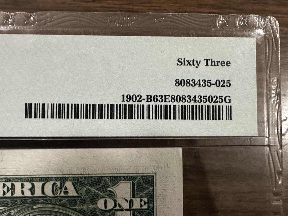 FR. 1902-B 1963-B $1 BARR FEDERAL RESERVE NOTE NEW YORK, NY PMG GEM UNC-63EPQ CU - Image 3 of 4