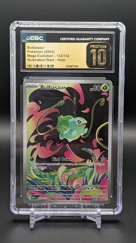 Bulbasaur 133/132 Me01: Mega Evolution Holo CGC 10 Pristine
