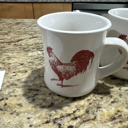 Tazza da caffè gallo pollo set da tre 12 oz fattoria cacao caldo Cpix - Foto 3 di 6