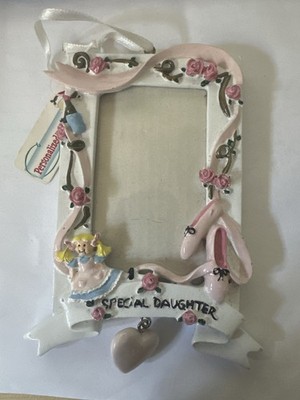 Personalized Special Daughter Ballerina Christmas Tree Ornaments Picture Frame