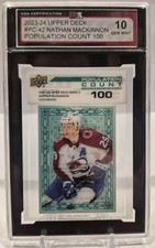 Nathan MacKinnon Population Count 100 Graded GEM MINT 10!!!