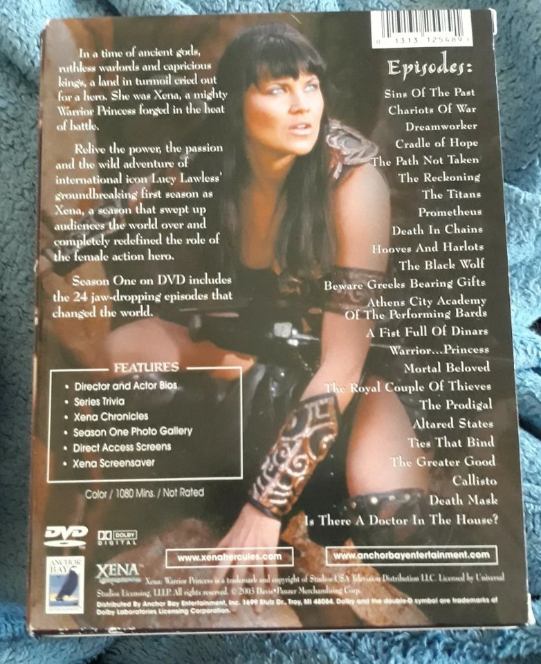 Xena: Warrior Princess - Season One (DVD, 2003, 6-Disc Set+Computer EXTRAS) SEE Foto 3 de 4