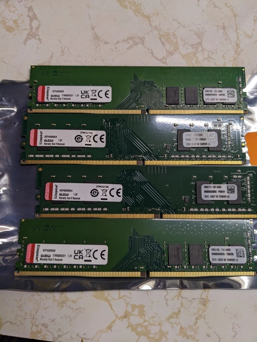 Kingston DDR4 SDRAM 4 GB Capacity per Module Memory (RAM) for sale