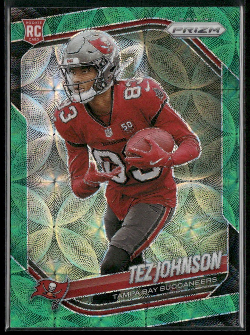 2025 Panini Prizm #381 Tez Johnson Green Scope #/75