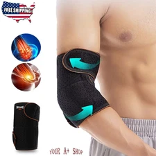 1 Pcs Elbow Brace Compression Support Sleeve Arthritis Tendon Joint Pain Wrap US