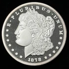 2 oz Silver Round Morgan Dollar Liberty Design .999 Fine Proof Bullion Capsuled