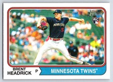 2023 Topps Heritage #572 Brent Headrick Minnesota Twins