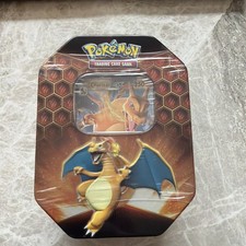 Pokémon TCG Hidden Fates Tin Charizard-GX Brand New & Sealed (Sun Damages Tin)