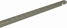 ShelfTrack Nickel Standard Upright, Closet System Hardware, 30 in., Double Slot,