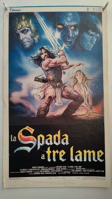 poster THE THREE-BLADED SWORD albert pyun horsley beller kathellen lynch