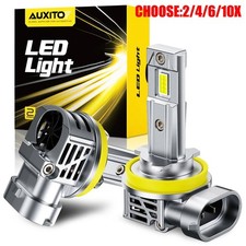 AUXITO H11 LED Headlight Kit High Low Beam 500% Super Bright 6500K White Bulbs