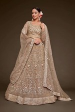 Women's Art Silk Lehenga Choli Semi Stitched Bridal Reception Outfit