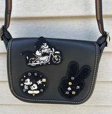 Disney X Coach Limited Edition Patricia Crossbody Bag With Mickey Patches