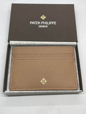 Patek Philippe Calatrava Saffiano Camel Leather Card Holder Wallet - AD VIP Gift