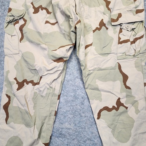 Desert Camo Combat Trousers Cargo Mens adjustable ripstop - Picture 9 of 11