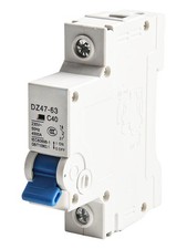 Miniature Disjoncteur DZ47-63 1 Pôle 40A 230V C40 C Courbe 1P De Poteaux