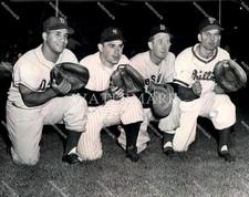 EM113 Roy Campanella Yogi Berra Birdie Tebbetts Andy Semin8x10 11x14 16x20 Photo